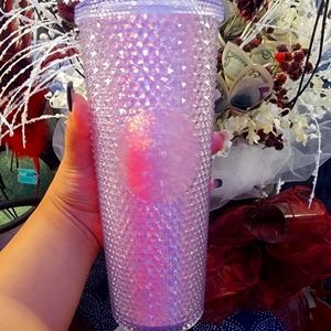 Starbucks purple glitter "STARLIGHT" studded cup